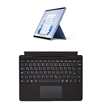 Microsoft Surface Pro 9 (2022), 13 Zoll 2-in-1 Tablet/Laptop (Intel Core i5, 16GB RAM, 256GB SSD, Win 11 Home) Saphirblau, Powered by Intel Evo Plattform + Pro 8/9 / X Signature Keyboard Schwarz