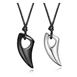 gebiss edelstahl ▷Symbol für Glück und Liebe: Der Wolf symbolisiert Tapferkeit und Glück, der hat nur einen Partner im seinem Leben, das bedeutet auch die Loyalität zur Liebe. Das Wolfsschmuck bedetet Teufelsaustreibung und Frieden. Diese Partner Halskette ist nicht nur Geschenk, auch guter Wunsch für Verliebte.
