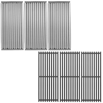 GLOWYE 18 7/16" Grill Replacement for Charbroil TRU-Infrared 463247412 463257110 463243911 463241013 463241314 463246909 463241014 Gas Grill, Emitter & Grates for G515-4700-W1 G526-0007-W1
