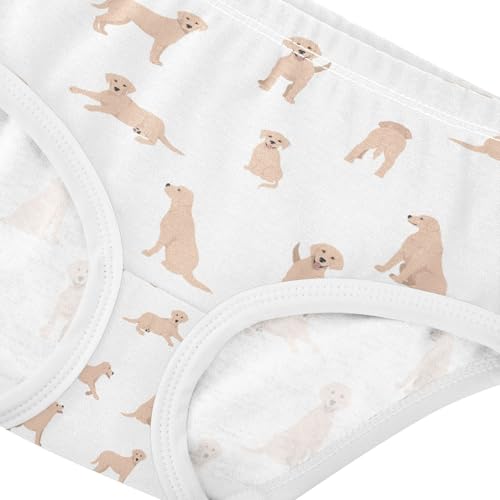 Girls' Underwear Cute Labrador Dog Cotton Stretch Comfort Toddler Panties4