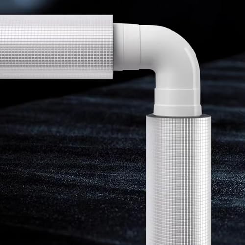 Schaumstoff-Rohre Flexibel 1stück,Id 22-114mm Isolierschlauch,Aluminiumfolie-Isolationsrohr,Rohrisolierung Schaumstoff Frostschutz,Isolierung für Heizung und Sanitär (60x30mm/2.4x1.2in)
