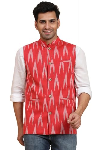 Image of SKAVIJ Men's Casual Nehru Jacket Business Vests Lightweight Waistcoat Slim Fit Suit Vest