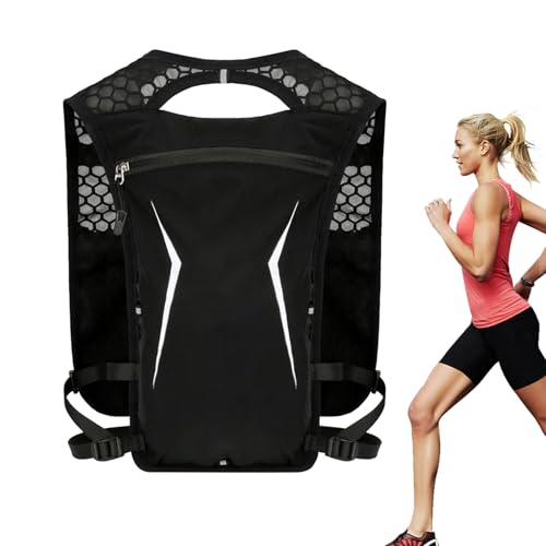 Mochila de hidratación corriendo, corriendo mochila,Mochila de agua con chaleco de hidratación - Bolsa de almacenamiento impermeable, soporte de botellas para senderismo, acampar, viajar, ciclismo, es