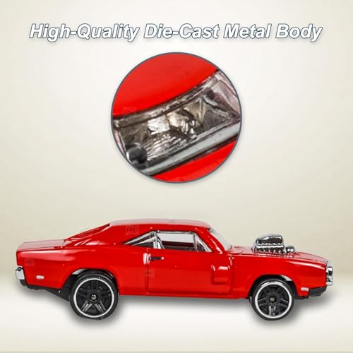 Image of PLUSPOINT Die-cast Metal Charger 1:64 Scale Model Car,Simulation Collectible Style Mini Car Alloy Body, Smooth Wheels & Realistic Display Model & Racing Toy Car for Kids, Adults & Collectors for 3+