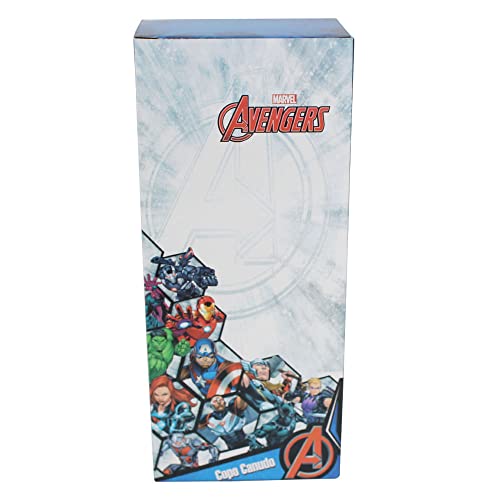 Copo canudo metalico homem de ferro