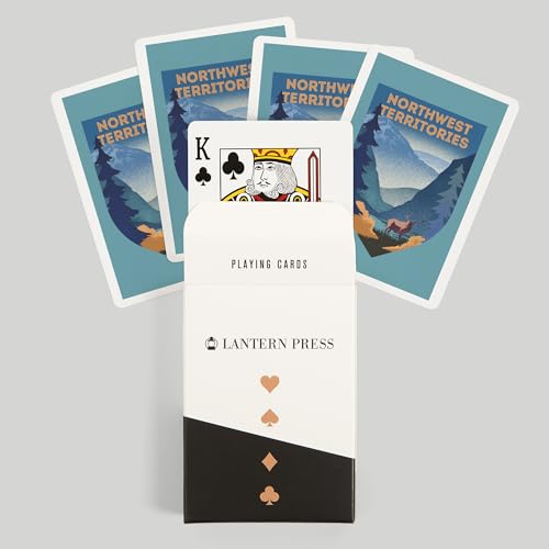 Naipes Poker Northwest Territories Litografía 52 cartas miniatura 6