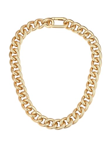 Collier ras-du-cou doré 14K ChainsPro, la quintessence de la maille gourmette féminine
