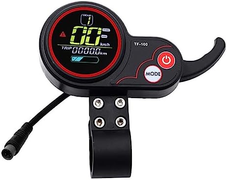 Ezweiji Electric Thumb Throttle with LCD Display,48V 6 Pin Smart Control Electric Bike Thumb Throttle for M4 Electric Scooter