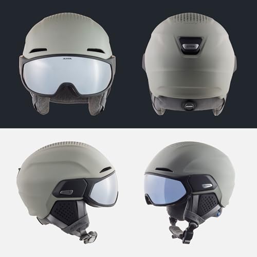 ALPINA Alto Q-LITE Skihelm, moon-grey matt, 55-59 cm – Ansicht 4