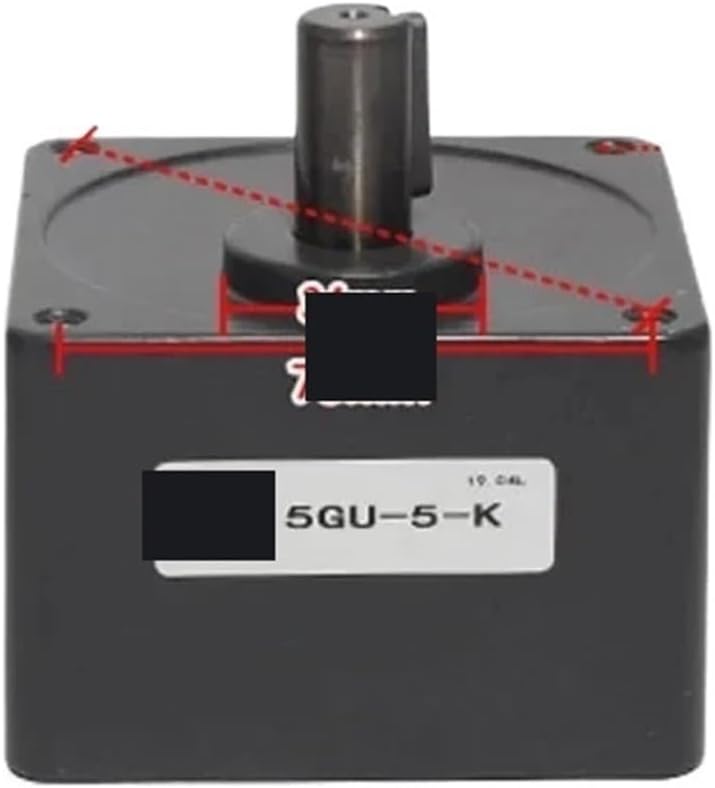 Motor Gear Reducer Box 5GU Ratio 1:3-1:500 Suitable for 220V 40W 60W 90W 120W AC(Ratio 1 to 60)