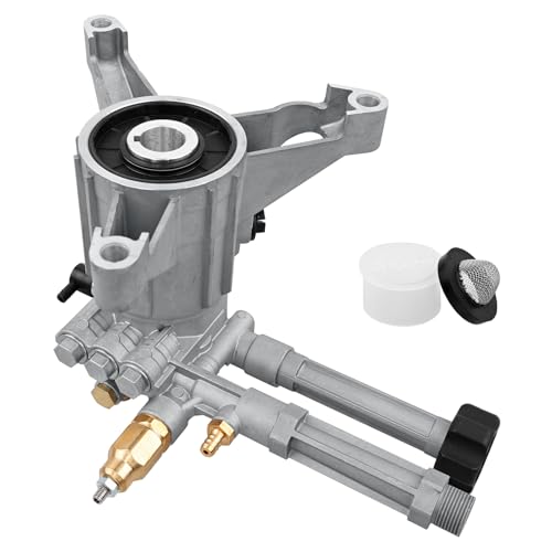 RMW22G24-EZ-SX AR High Pressure Washer Pump SX Left-Handed Pump 2400 PSI 2.2 GPM Vertical 7/8 Shaft Power Washer Replacement Pump Head with Easy Start Valve Thermal Relief Valve Aluminum