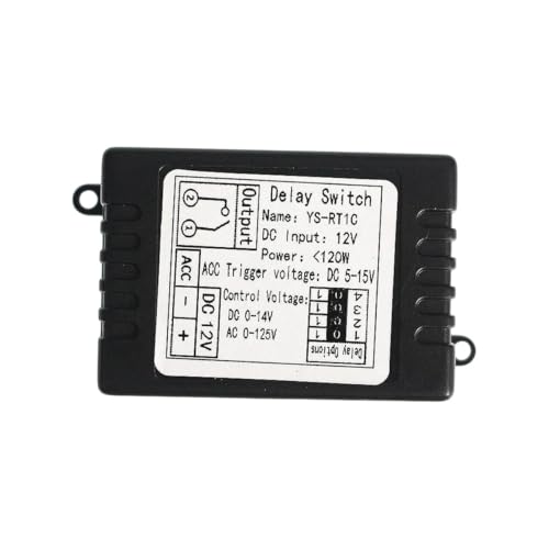 DC12V Car Relay Switch Time Delay Relay Delay Switch Module Car Modification Single Chip Control Time Period Optional New 2026 Electronic & Accessories