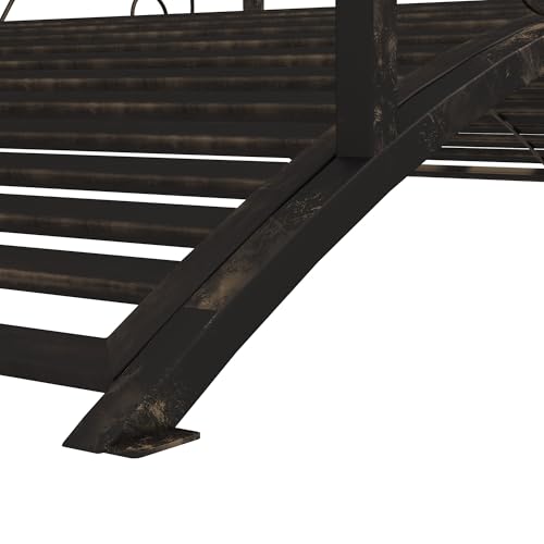 Outsunny US844-2200131 4’ Metal Arch Backyard Garden Bridge thumb #8