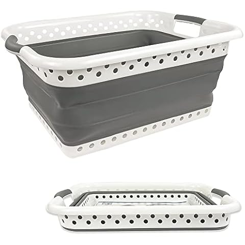 Collapsible Plastic Laundry Basket by Denny International Cover