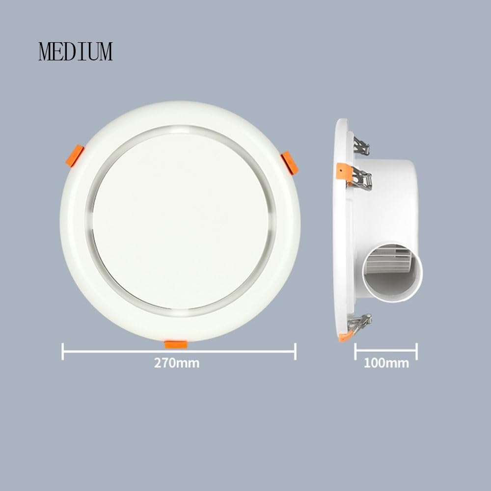 Estrattore Aria Ventilatore di scarico rotondo, ventilatore di estrazione, pannello piatto ultra sottile da incasso, facile da installare Ventola Aspirazione(M)