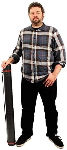 Miniatura 6 de VViViD Tubo telescópico negro de dibujo y cartera (25-41")