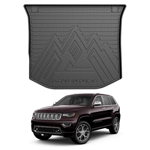 Image of Mixsuper Custom Fit for Cargo Liner 2011-2021 Jeep Grand Cherokee All Weather Durable Odorless Rear Trunk Liner Cargo Mat Black