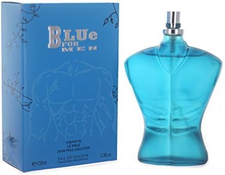 Le Male by Jean Paul Gaultier type - Comparable EDT, Blue for Men by Royal Fragrance, 3.4 fl oz