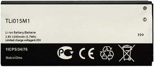 Audiosystem BATTERIA PER ALCATEL ONE TOUCH PIXI 4 OT-4034 1500MAH RICAMBIO TLI015M1 TLI015M7