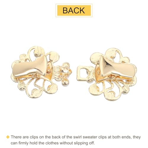 Châle et robe rétro : boutons amovibles et pinces pour pull ajustables - 4