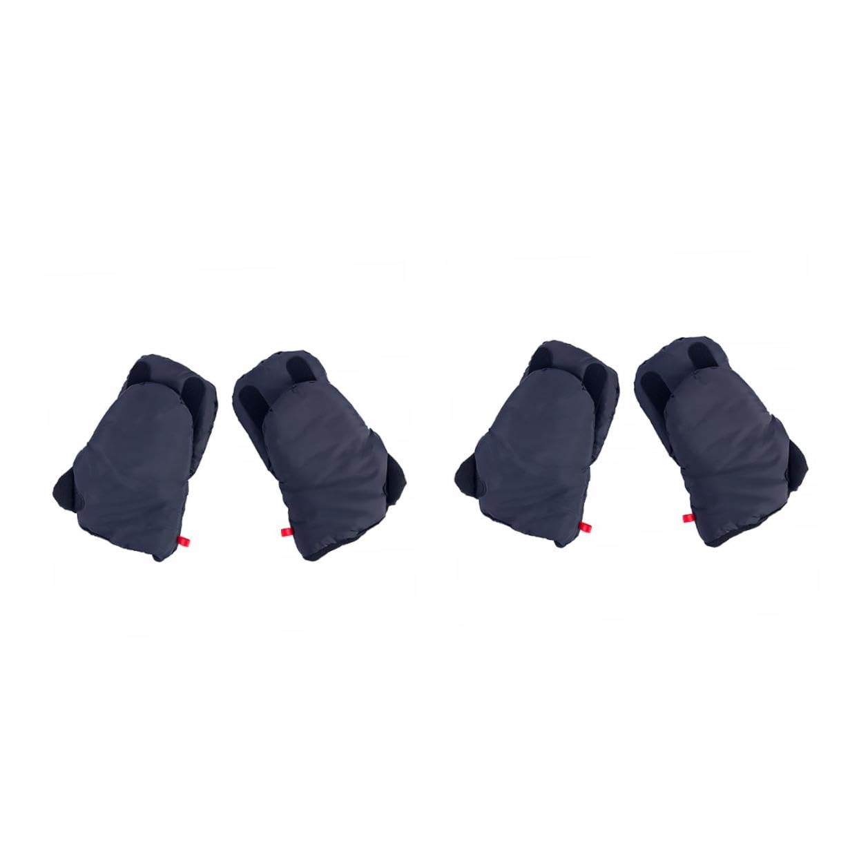 VALICLUD guantes de cochecito frío cálido guantes de barra de cochecito nieve accesorios carrito bebe accesorios carro bebe calientes de invierno forro polar Black