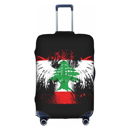 Travel Luggage Cover Lebanon Lebanese Flag Fashion Washable Baggage Suitcase Protector Fit For Luggage Medium
