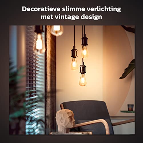 Philips Hue Filament Lamp 1-Pack - E27 - Vintage Globevorm G93 - Duurzame LED Verlichting - warm-wit Licht - Dimbaar… - Image 6