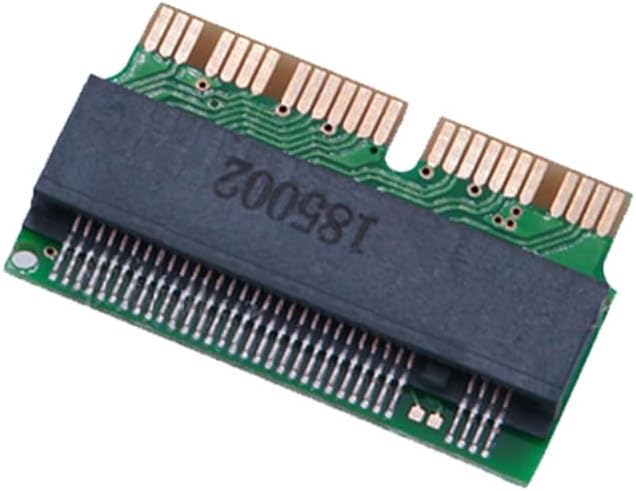 LIU GYG M.2 NVMe SSD Adapter Card Compatible with MacBook Air A1465/A1466 (2013-2015), MacBook Pro A1398/A1502 (2013-2017), Mac Pro ME253, and iMac A1419 - for 2280 M.2 NVMe SSD Conversion.