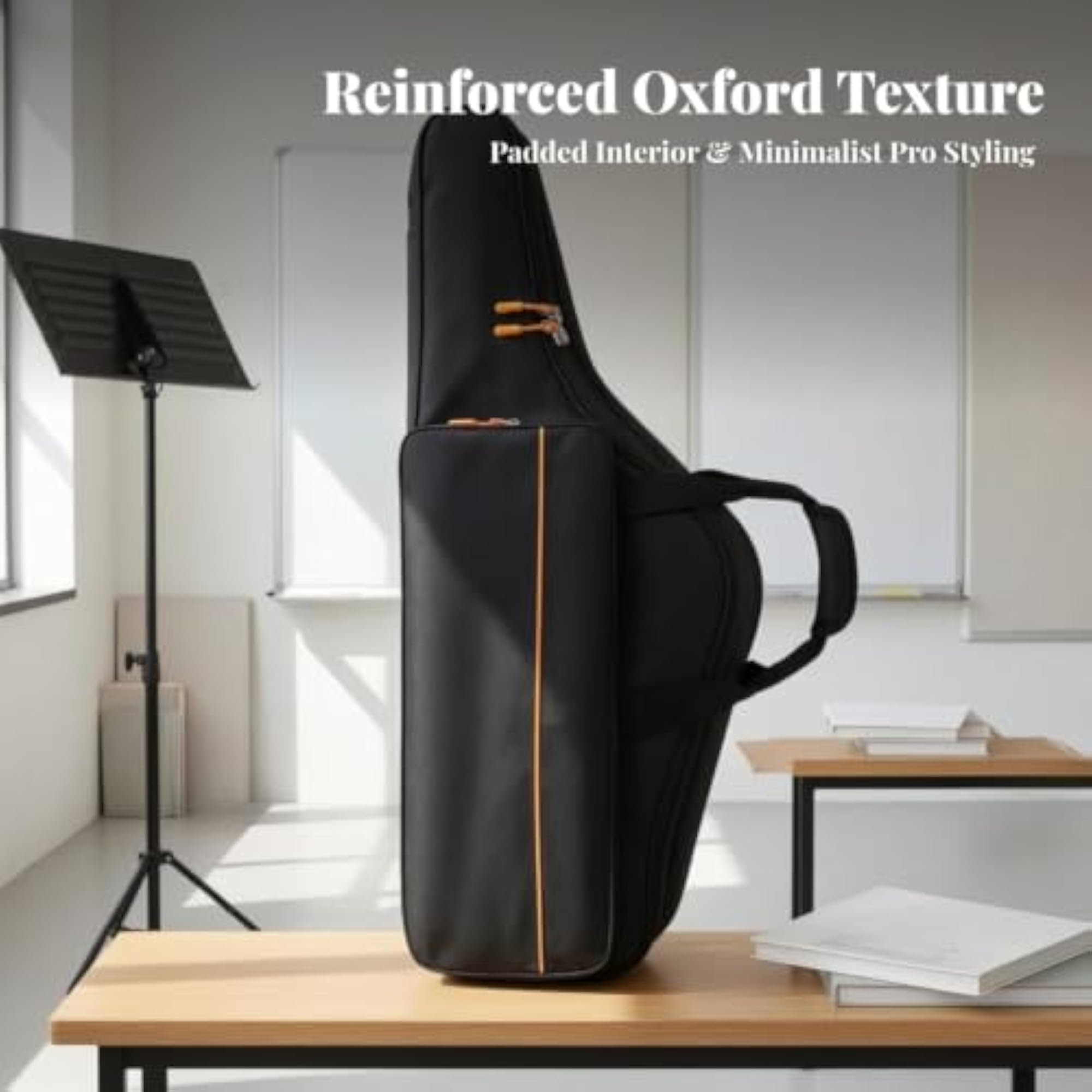Thickly Padded Tenor Saxophone Gig Bag, Lightweight Backpack Case