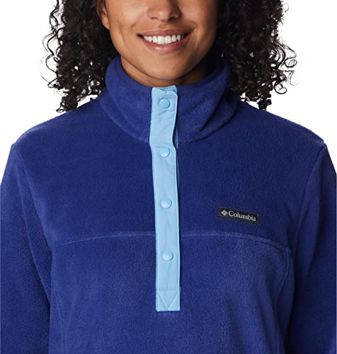 Image of Columbia Womens Benton Springs Half Snap II Pull Over Fleece Jacket, Dark Stone /Canoe /Vintage Blue, 3X