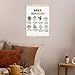 Xmsaitar Inspirational Cute Cacti Poster Hanger Frame Wall Decor, Mental Health Prints for Wall Decor Art, Daily Affirmations Floral Pictures Wall Hanging Decor for Therapy Office Bedroom 12x16in