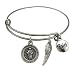 My Shape Saint Jude Thaddeus Pray for Us Charm Bracelet Stainless Steel Adjustable Wire Bangle Jesus Medal Jewelry