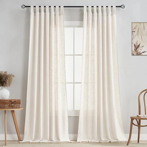 Image of HOMEMONDE Sheer Curtains for Living Room, Bed Room - Transparent Curtain Home Decor