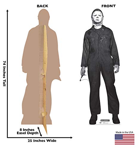 Image of Cardboard People Advanced Graphics Mike Myers Life Size Cardboard Cutout Standup - Halloween II (1981 Film)