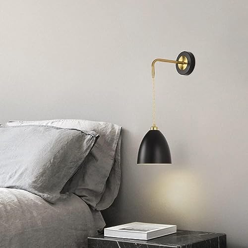 Applique murale moderne E27 en métal noir pour éclairage intérieur de maison - 2