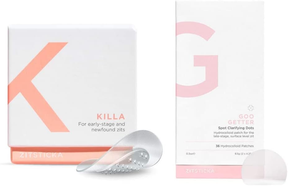 ZitSticka Beyond The Surface Bundle: Killa Microdart Acne Pimple Patches & Goo Getter Hydrocolloid Patch Bundle