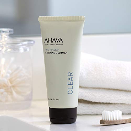AHAVA Purifying Mud Mask - Skin Clarifying Rinse Off Facial Mask, Smoothing & Softening Formula - Infused w/ Dead Sea… - Imagen 3