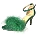 MMJULY Women's Open Toe Ankle Strap Stiletto High Heel Dress Sandal