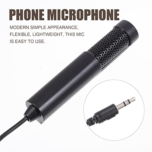 MILISTEN 2 pcs transmissão ao vivo microfones telefônicos microfones de câmera microfones (preto)