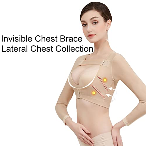 Brace Up Back shapewear de correction et manchons bras beige 3XL