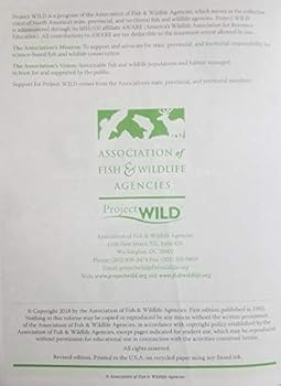 Project WILD: K-12 Curriculum and Activity Guide