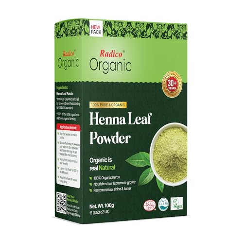 Radico ORGANIC HENNA Rot 100% Natural BIO Organic Haarfarbe 100g