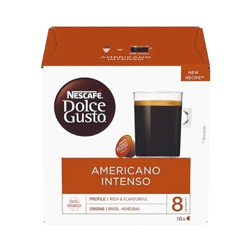 NESCAFÉ DOLCE GUSTO Americano Intenso x16 Coffee Pods (Pack of 6, Total 96 Capsules)