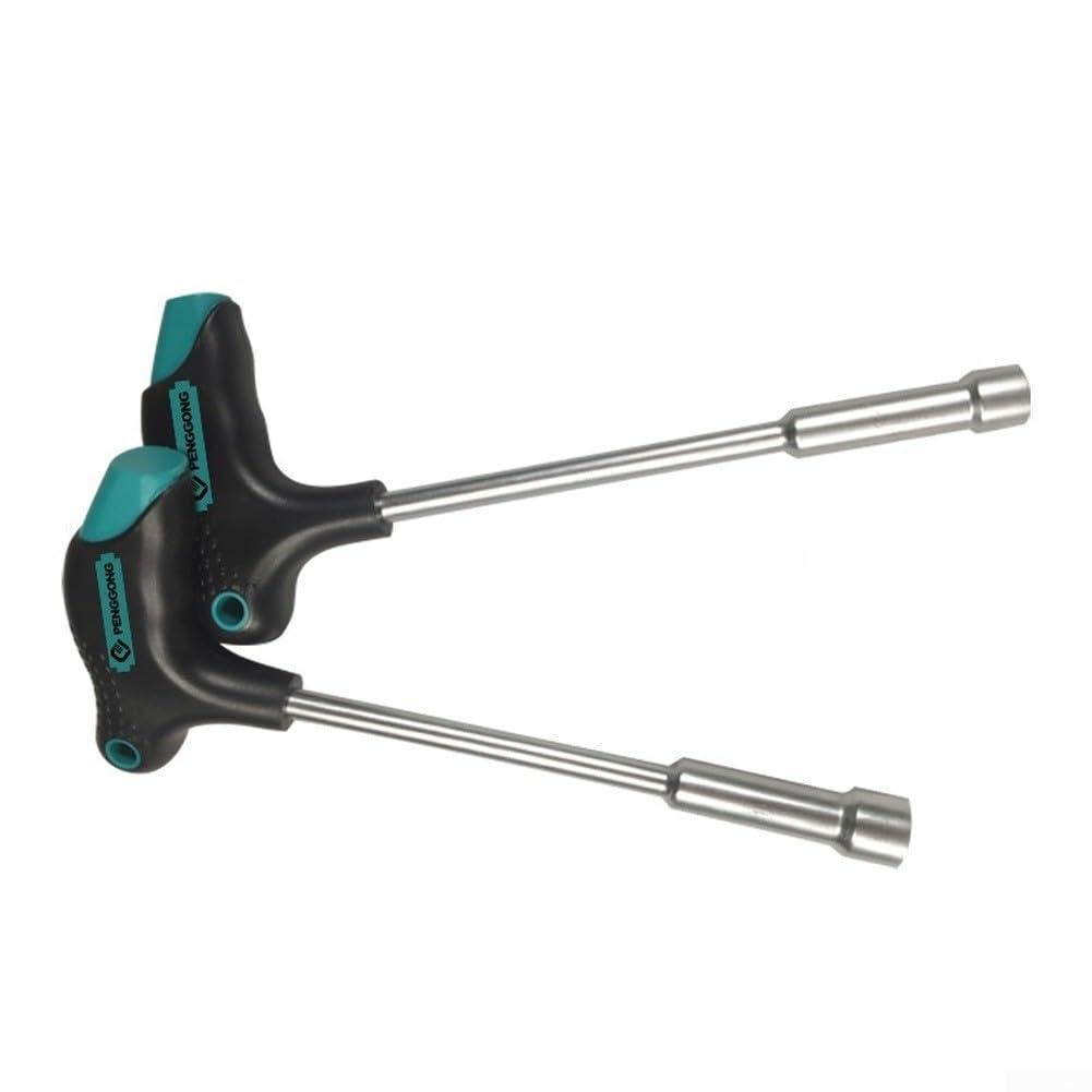 Juego de llaves hexagonales con mango en T, 11 unidades, acero al cromo vanadio, kit de llaves de vaso magnéticas para reparación de bicicletas, mantenimiento del hogar, 4 mm-14 mm