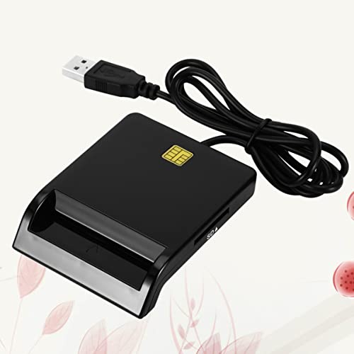 SOLUSTRE Para Leitor de Ic Portátil Cac Sim Usb Telefone Preto Dnie Imposto Bancário E Tablet Id Uni