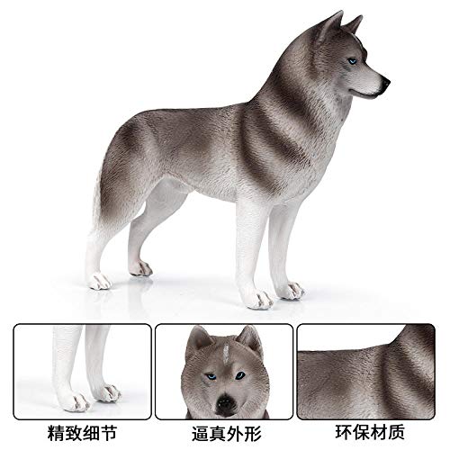 Figurines husky de simulation pour orner un salon moderne - 4