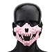 TACWJDM Tactical Airsoft Mask - Breathable Adjustable Half-Face Mask for Paintball Motorcycle Hunting Survival(Pink)