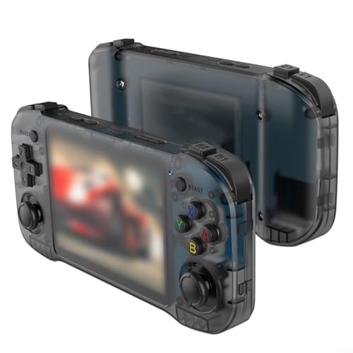 ComfyHarbor Consola de juegos portátil retro con pantalla IPS de 4.2 pulgadas, juegos clásicos integrados de 64 GB, ABS portátil para mini gamer para niños y adultos, viajes, (64 G, negro)