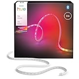 Philips Hue Flux 3m LED-Lightstrip, 1200 lm, lebendige Farben, flexible Innenbeleuchtung, Chromasync™-Farbmischung, RGBWWIC, zuschneidbar, erweiterbar, wiederverwendbar, App- und Sprachsteuerung