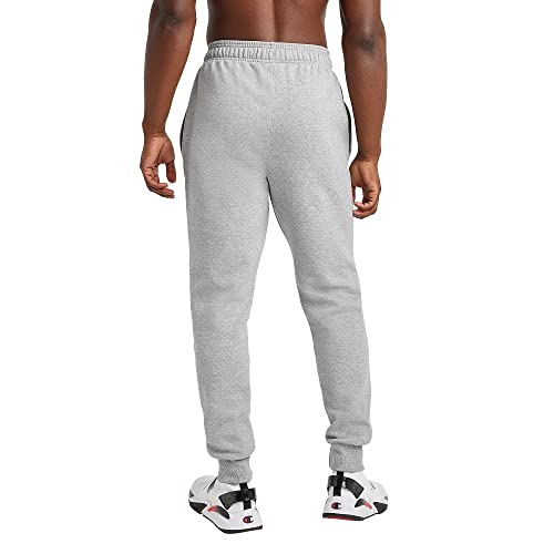 Champion, Powerblend Fleece, Cuffed Ankle Jogger Sweatpants For -Men, Oxford Gray-549314, X-Large #TOP1